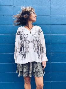 Soft Buttery Shirt ~ Linen ~ L or oversize