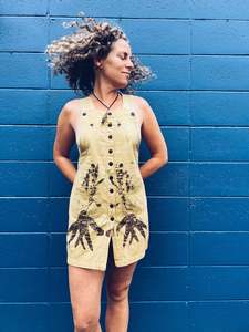 Lil Yellow Dress ~ Linen ~ XS