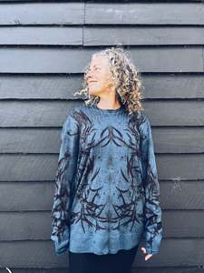 Mens Unisex: Blue Gum Jersey ~ Unisex ~ Merino ~ New L