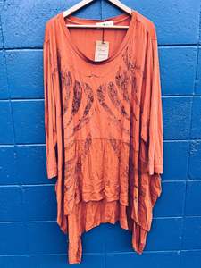 Orange Dress ~ Viscose ~ Size 30