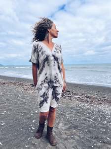 Cream Summer Dress ~ Linen ~ S/M