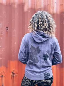 Linen Cotton: Autumn Purple Hoody ~ Cotton ~ S ~ NEW