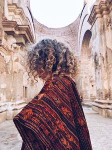 Thread Journeys: Rust color Arrow Hupile ~ Guatemala ~ Hand woven