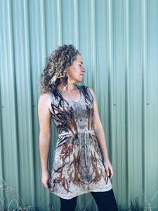 Plant Dyed Merino Wool: Firey lil Dress ~ Merino ~ XS/S