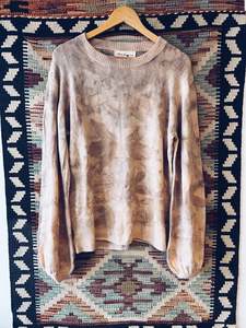 Plant Dyed Merino Wool: Blush Cashmere Jersey ~ Cashmere Wool ~ L/XL ~ NEW