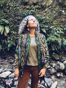 Thread Journeys: Green Scarf ~ Guatemala ~ Hand woven cotton