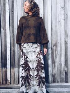 Plant Dyed Skirts: Thread Journeys Autumn Leaf Skirt ~ Merino ~ M ~ NEW