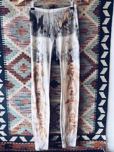 Plant Dyed Skirts: Eucalyptus Leggings ~ Merino ~ XS ~ New