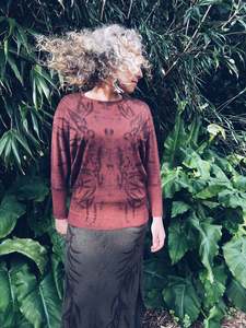 Sale: Batwing Pink Top ~ Merino ~ S