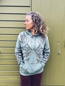 Plant Dyed Tops Hoodies: Sage Mist Hoody ~ Cotton ~ M ~ NEW