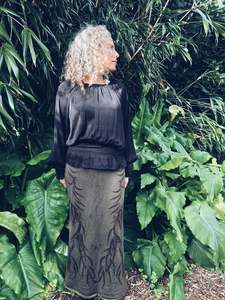 Plant Dyed Skirts: Thick Walnut Skirt ~ Merino ~ M ~ NEW