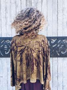 Thread Journeys Draped Shawl Khaki ~ Merino ~ One Size