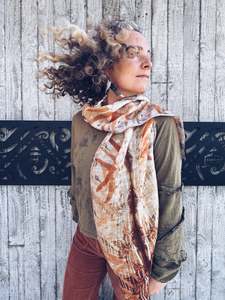 The Merino Silk Whisper Scarf ~ Onion Skins