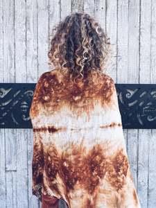 The Ethereal Merino Silk Wrap ~ Onion Skins