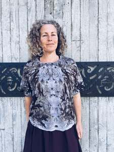 Thread Journeys Oak leaf Drift Top ~ Merino ~ L/XL