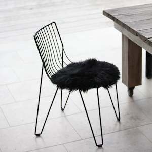 Homeware: Sheepskin Seat Warmer- Black
