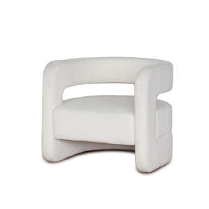 Ivory Boucle Bedroom: Boucle Archer Chair