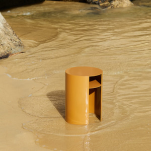 Tables: Waipuna Table – Stainless Steel - TOFFEE