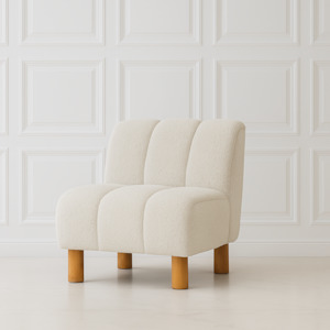 Holland Boucle Occasional Chair- Off White