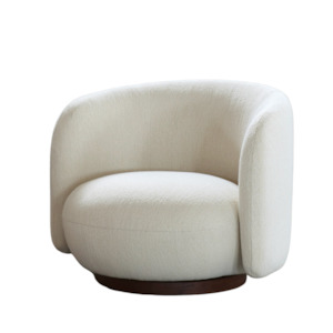 Chairs: Form Boucle Swivel Chair - Damaged Carton