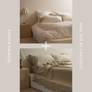 White and Oat Ruffle Bundle