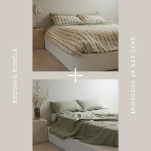 Homepage: Lichen stripe and Sage Bundle