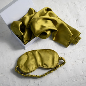 100% Pure Silk Gift Set- Khaki