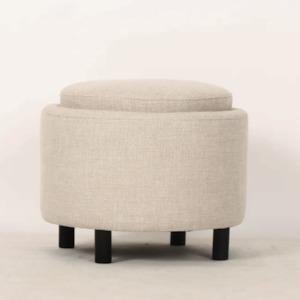 Otto Round Storage Ottoman