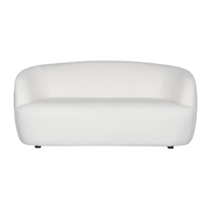 Sage Tones: Boucle Love Seat Sofa