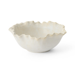 Dining: LAGOON IVORY GLAZED BOWL