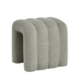 Ottomans Benches: Arch Footstool, Bay Leaf