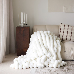 New: Benni Vegan Fur Throw- Cream