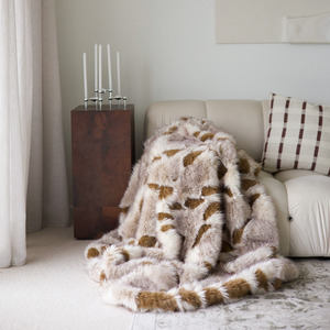 Serene Vegan Fur Throw- Multi