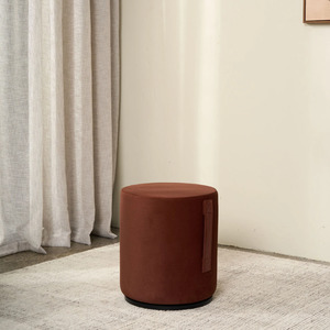 Mee Swivel Ottoman- Rustwood