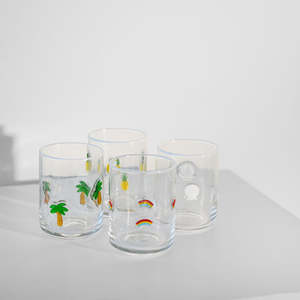 New: Tropicana Icon Glass Mixed- Set of 4
