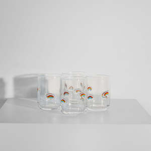 New: Rainbow Icon Glass- Set of 4