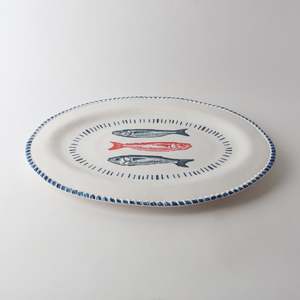 New: Nautical Sardine Platter- Oval