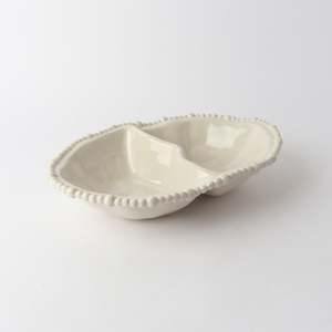 Dining: Pearl Double Serving Bowl - Sand