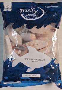Frozen Snacks: Tasty Delight Cream Fish Steak 1kg