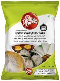 Double Horse Appam Idiyappam Pathiri Rice Powder 1Kg