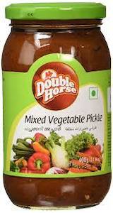 Pickles And Chutney Powders: Double Horse Mixed Veg Pickle 400g