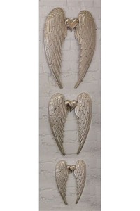 Products: Set 3 Nickel Angel Wings - Homelandz