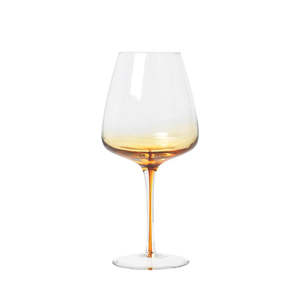 New: Broste Amber Red Wine Glass - Set/4