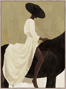 New: Lady on Horse Art Print - 2 sizes