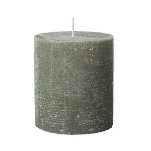 BROSTE Candle Pillar H110 - Grape Leaf Green