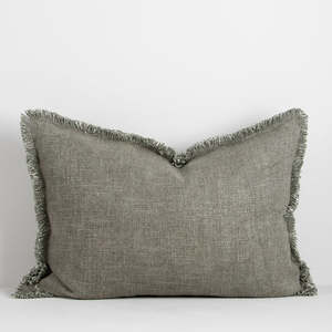 Baya: Dover Cushion with Feather Inner - Sage 40x60cm