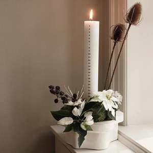 BROSTE Christmas Eco Advent Calendar Candle - Pure White