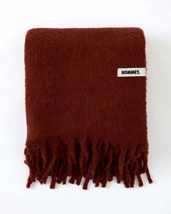 Bedroom: Hommey Merino Alpaca Throw - Merlot