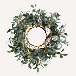 French Country: Olive Wreath Light Up Large