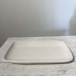 Magnolica 1: Magnolia Lane White Platter - large